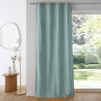 Штора Затемняющая с люверсами 100 хлопок Scenario 350 x 135 см зеленый LA REDOUTE INTERIEURS  фото, kupilegko.ru